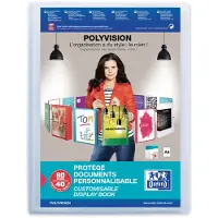 Oxford Polyvision showalbum flexibel A4 transparant (40 insteekhoezen)
