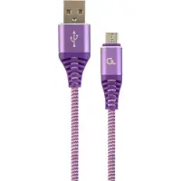 Cablexpert CC-USB2B-AMMBM-1M-PW USB Kabel USB 2.0 Micro-USB B USB A Violett