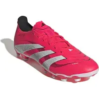 Adidas Herenschoenen Predator League Pure Victory Pack MG Multi Ground Voetbalschoenen Lucid Red/Wit/Zwart
