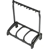 K&M 17513 Guardian Triple Guitar Stand Black