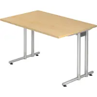 Hjh OFFICE PRO NANO 12 S - 120x80 Esdoorn/Zilver