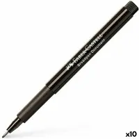 Faber-Castell Broadpen Document, 0,8 mm, zwart, 10 st.