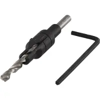 Wolfcraft Voorboor | Met verzinkboor | Ø4,5-11mm | 1 stuk - 2511000
