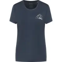 Jack Wolfskin Peak Graphic T-shirt Met Korte Mouwen Blauw S Vrouw