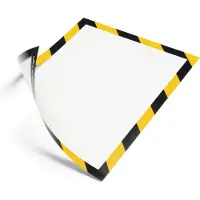 Durable Duraframe Magnetic Security ft A4, geel/zwart, 5 stuks