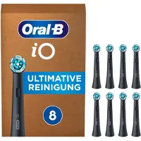 Oral-B iO Ultimate Clean Noir avec Indicateur de Couleur (8 pièces)