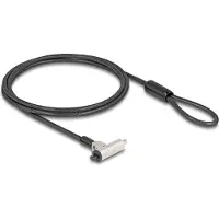 Navilock Laptop Security Cable with Key Lock for Kensington slot 3 x 7 mm or Nano slot 2.5 x 6 mm - Slim