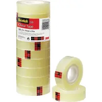 Other General Purpose Tape, Transparant, Toren, 15 mm x 33 m, 10 Rollen/Toren