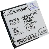 123accu Samsung B100AE accu (1500 mAh, huismerk)