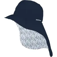 Waimea UV Hoed - met Achterflap - Kinderen - Omkeerbaar - Marine - Maat 52