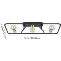 Eglo Plafondlamp MESSINARO Plafondlamp, metaal in zwart en geborsteld messing, E27 fitting (1 stuk)