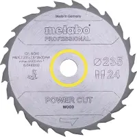 Metabo 628493000 Cirkelzaagblad 235 x 30 x 2.6 mm Aantal tanden: 24 1 stuk(s)
