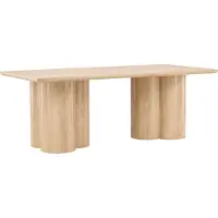 Venture Home Olivia eetkamertafel 100x210 cm whitewash.
