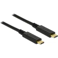 DeLOCK Premium USB-C naar USB-C kabel met E-Marker chip - USB2.0 - tot 20V/5A / zwart - 4 meter