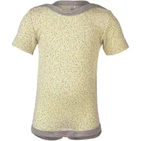 Engel - Baby-Body Kurzarm mit Druckknöpfen an den Schulter - Merino-ondergoed 74/80, beige