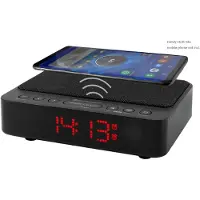 Soundmaster UR124SW - Wekkerradio met met QI laadfunctie - dubbelalarm