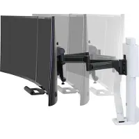 Ergotron TRACE monitorhouder met gepatenteerde CF-technologie (Tabel, 27"), Monitorsteun, Wit