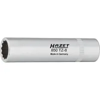 Hazet Inzetstuk kettingkastbekleding 850TZ-8 · 1/4 inch (6,3 mm) vierkant hol · Buitentwaalfkant tractieprofiel · SW 8 mm