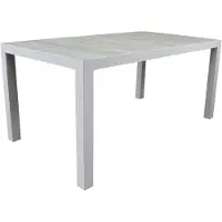 AVH-Collectie Showroommodel Fresno dining tuintafel 160x90xH74 cm wit