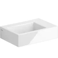 Clou Flush 2 fontein zonder kraangat met plug wit keramiek B36xH9xD24.5cm