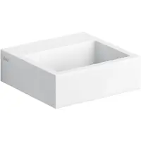 Clou Flush 1 fontein met voorbewerkt kraangat en plug aluite B28xH9xD27cm
