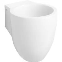 Clou Flush 6 fontein met voorbewerkt kraangat plug en bekersifon aluite B27xH28xD31.5cm