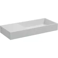 Clou Mini Wash Me Plus fontein met voorbewerkt kraangat links mineral marmer B56xH7.5xD24cm
