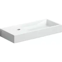 Clou Mini Wash Me Plus fontein met kraangat links wit keramiek B56xH7.5xD24cm