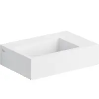 Clou Flush 2 fontein met voorbewerkt kraangat en plug aluite B36xH9xD24.5cm