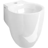 Clou Flush 6 fontein met kraangat plug en bekersifon wit keramiek B27xH28xD31.5cm
