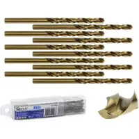 GEKO Metaalboor - HSS M35 - Cobaltlegering - 4 mm - Hoge thermische weerstand - 10 stuks
