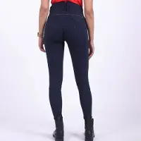QHP Rijbroek Tara Full Grip Navy - 34