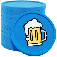Combicraft Biermunten / Consumptiemunten blauw - Ø29mm enkelzijdig bedrukt - 100 stuks
