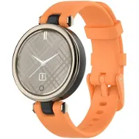 Strap-it Siliconen Smartwatch bandje - Geschikt voor Garmin Lily siliconen bandje - oranje - Horlogeband / Polsband / Armband