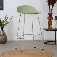 Bronx Livin24 Barkruk Ellen groen Scandinavisch design 76 cm - barstoel
