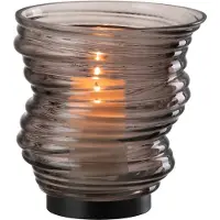 J-Line Vaas tornado glas grijs small