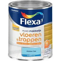 Flexa - Mooi Makkelijk Vloeren & Trappen Zijdeglans - Midden Zee - Mengverf - 750 Ml