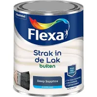 Flexa - Strak In De Lak Buitenlak Zijdeglans - Deep Sapphire - Mengverf - 750 Ml