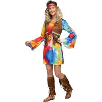 Boland - Kostuum Hippie Breeze (40/42) - Volwassenen - Hippie - Hippie - Flower Power - 60s - 70s