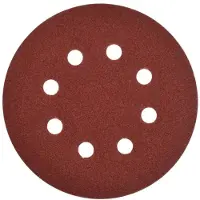 GEKO Velcro schuurschijf - aluminiumoxide - stofvrij - 125 mm - korrel 240 - 100 stuks