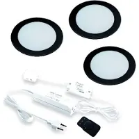 Hera FR-68 Led set van 3 spots met dimmer inbouw 24V/15W zwart