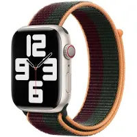 Apple Sport Loop band voor de Watch | 44/45/46/49 mm - Dark Cherry/Forest Green