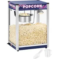 Royal Catering Popcornmachine blauw - 8 ons