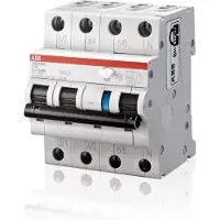 ABB DS203NC 3P+N Aardlekautomaat 25A 300mA 6kA Type A - 2CSR256140R3254