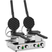 Royal Catering Bubbel wafelijzer - 2 x 1400 W - 50 - 250 °C - Timer: 0 - 5 min -