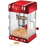 Unold Popcornmachine - RETRO POPCORN - Rood - Aan/Uit-schakelaar - Kleine Huishoudelijke Apparaten