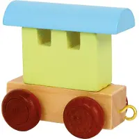 Small Foot - Houten Lettertrein Wagon Gekleurd