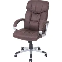 MCW Bureaustoel -A71, directiedraaistoel bureaustoel, stof/textiel, MVG ~ suède look vintage bruin