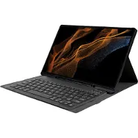 Cazy tablet Hoes met Toetsenbord geschikt voor Samsung Galaxy Tab S8 Ultra - QWERTZ Bluetooth Keyboard Case - Zwart