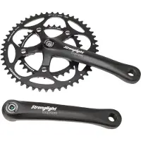Stronglight Impact Crankset 9/10-speed 34/50T, zwart 172,5mm 2022 Crankstellen
